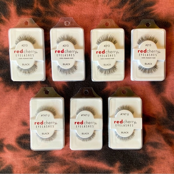 Red Cherry lashes 7 pairs Peony and Harley styles - Picture 1 of 5